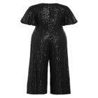 Nada Sequin Puff Sleeve Jumpsuit image number null