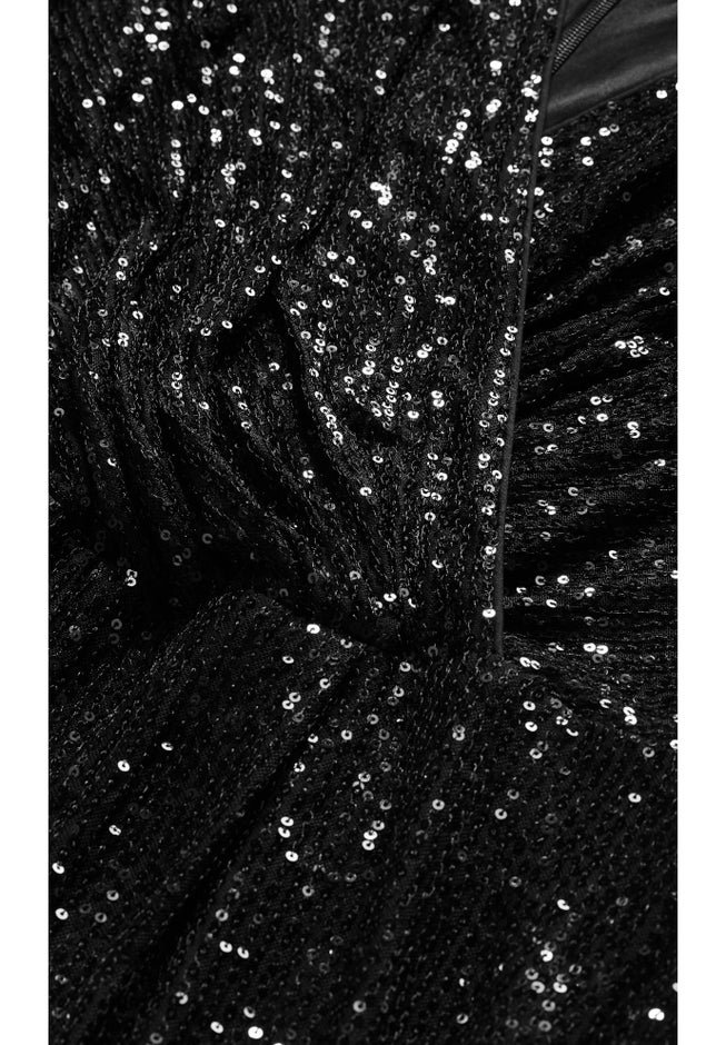 Nada Sequin Puff Sleeve Jumpsuit image number 6