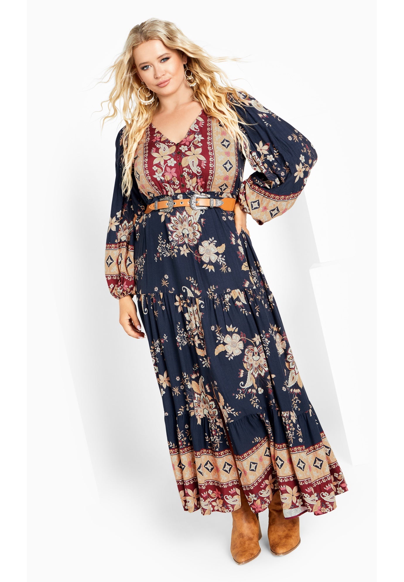 Ellery Long Sleeve Maxi Dress image number 1