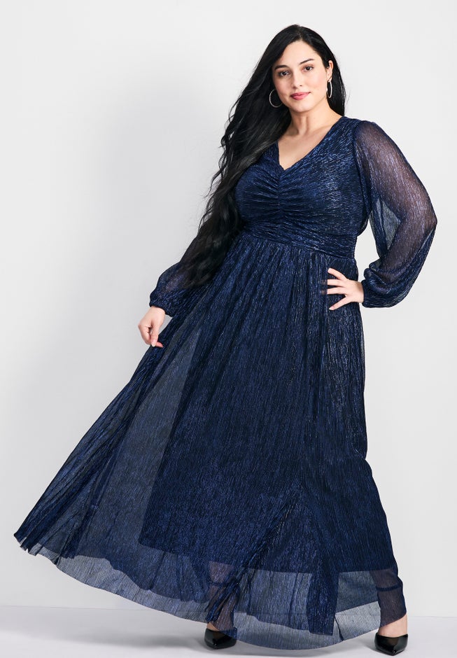 Lucia Plisse Maxi Dress image number 1