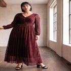 Lucia Plisse Maxi Dress image number 1