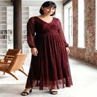 Lucia Plisse Maxi Dress image number 0