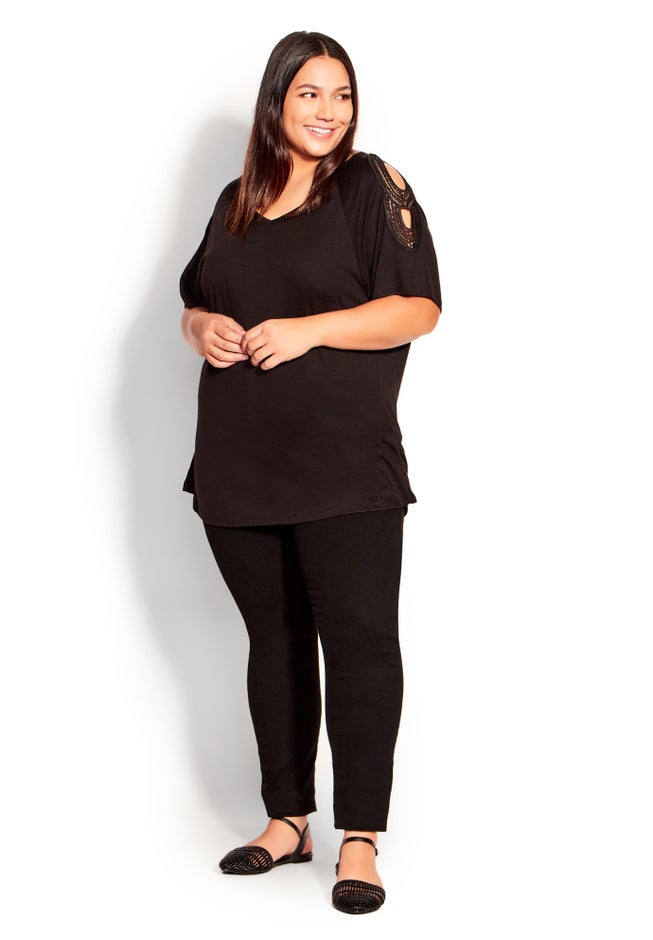 Crochet Cut Out Top image number 2