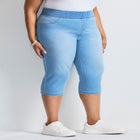 Butter Denim Pull On Crop Jean image number null