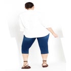 Butter Denim Pull On Crop Jean image number null