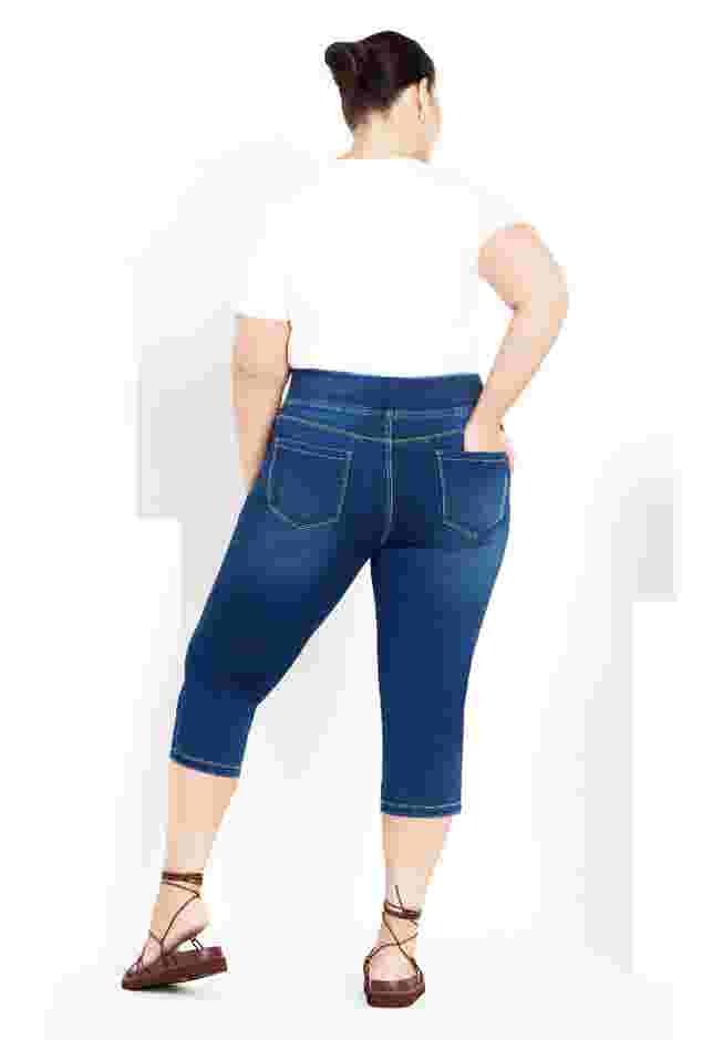 Butter Denim Pull On Crop Jean image number 3