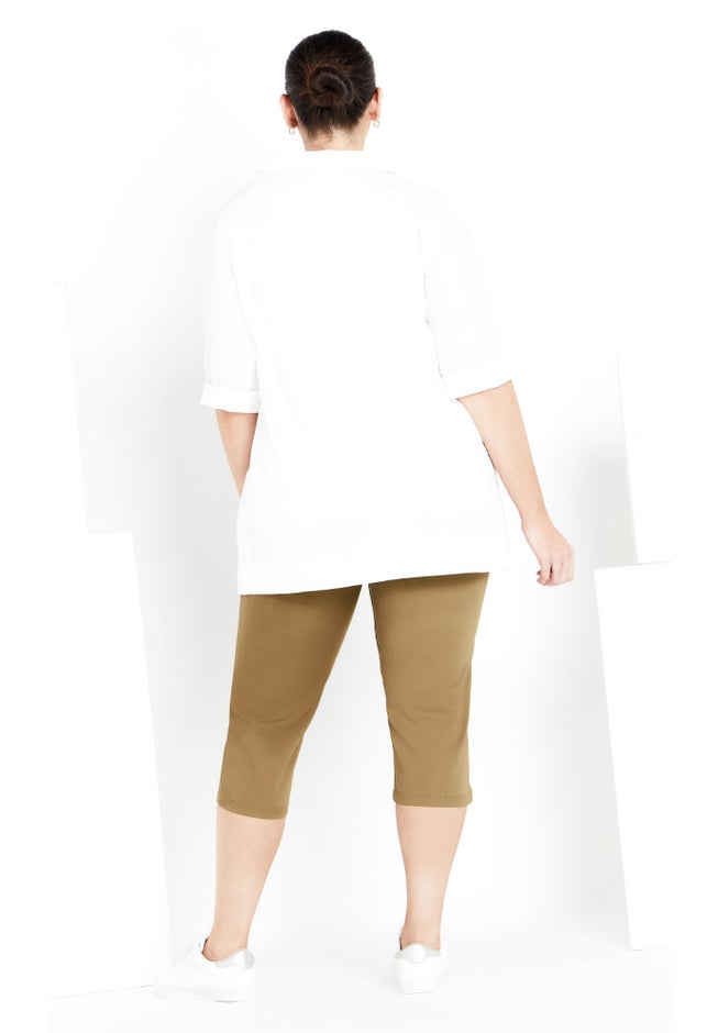 Butter Denim Pull On Crop Jean image number 4