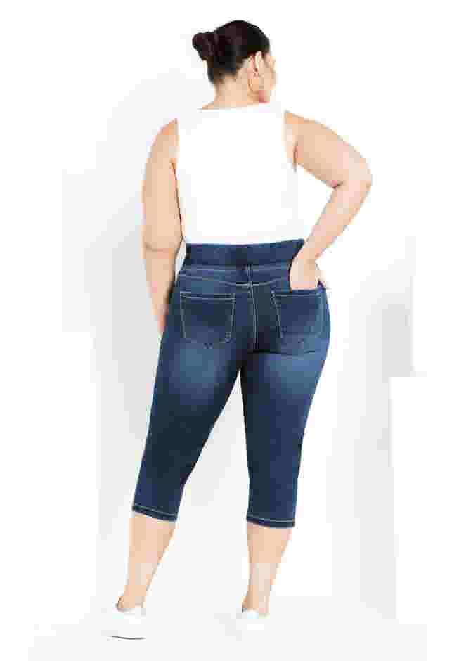 Butter Denim Pull On Crop Jean image number 2