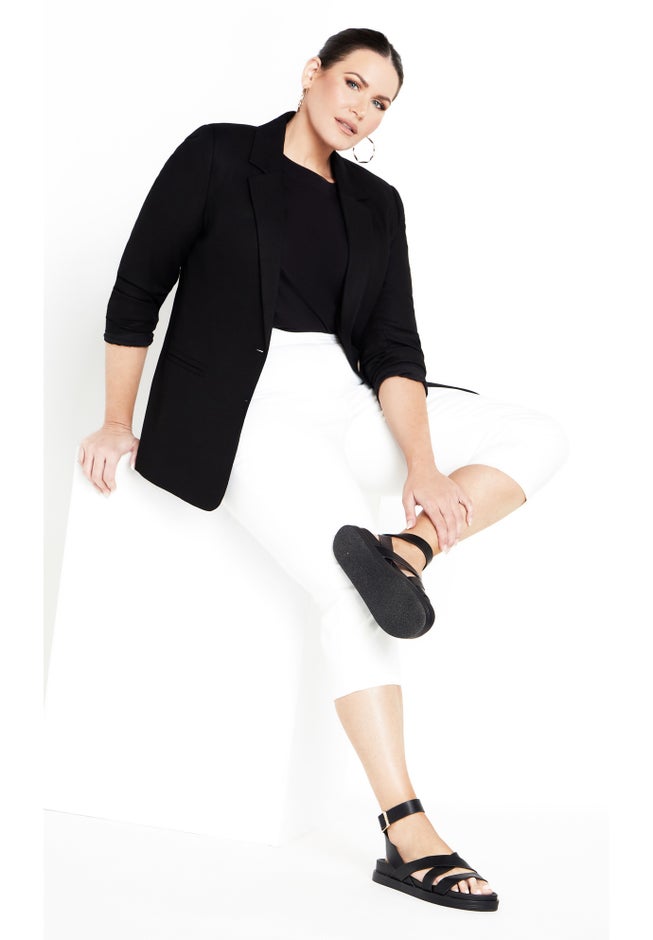 Butter Denim Pull On Crop Jean image number 2