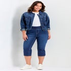 Butter Denim Pull On Crop Jean image number null