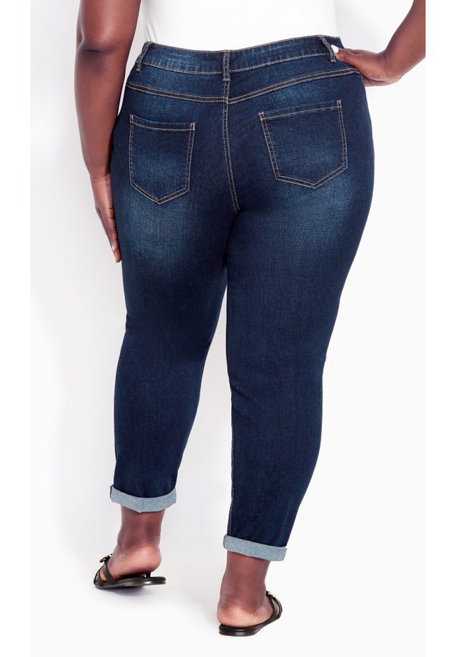 Denim Girlfriend Stretch Jean image number 2