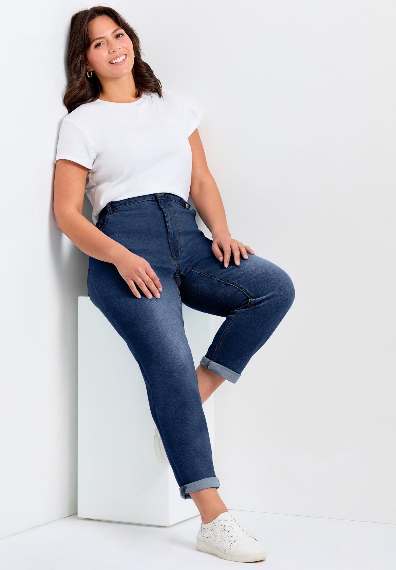 Denim Girlfriend Stretch Jean image number 1