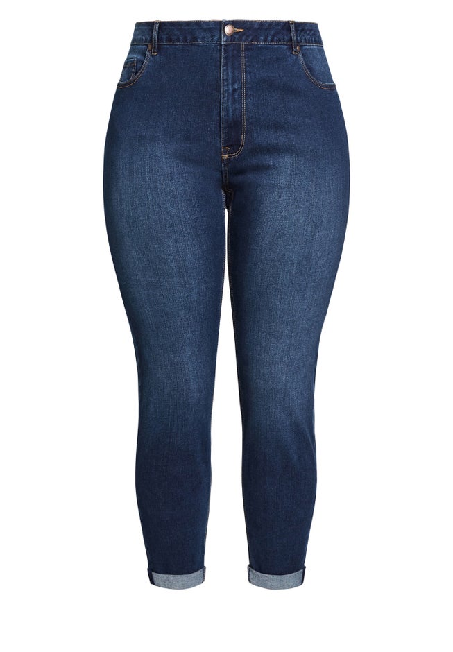 Denim Girlfriend Stretch Jean image number 4