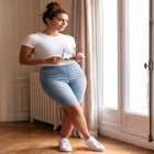 Butter Denim Pull On Short image number null