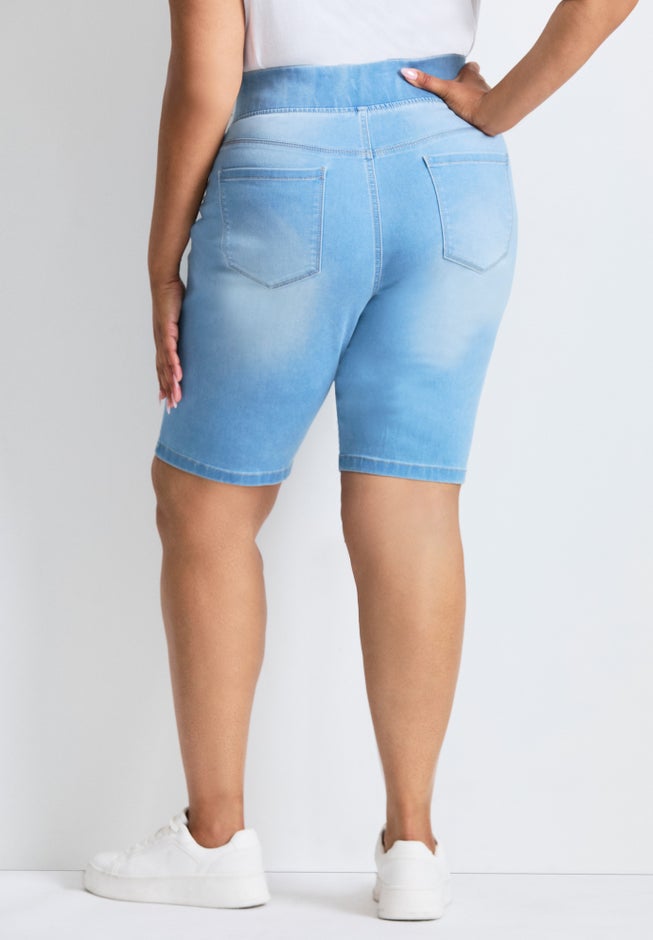 Butter Denim Pull On Short image number 1