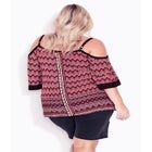 Daisy Cold Shoulder Border Top image number null