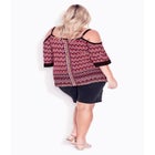 Daisy Cold Shoulder Border Top image number null