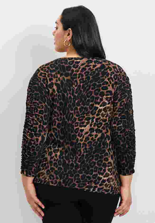 Naomi Print Gathered Sleeve Top image number 1