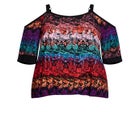 Daisy Cold Shoulder Print Top image number null