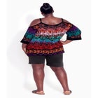 Daisy Cold Shoulder Print Top image number null