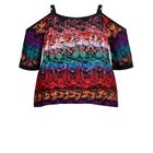 Daisy Cold Shoulder Print Top image number null