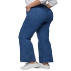 High-Waist Wide-Leg Stretch Jeans image number null