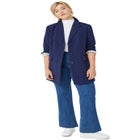 High-Waist Wide-Leg Stretch Jeans image number null