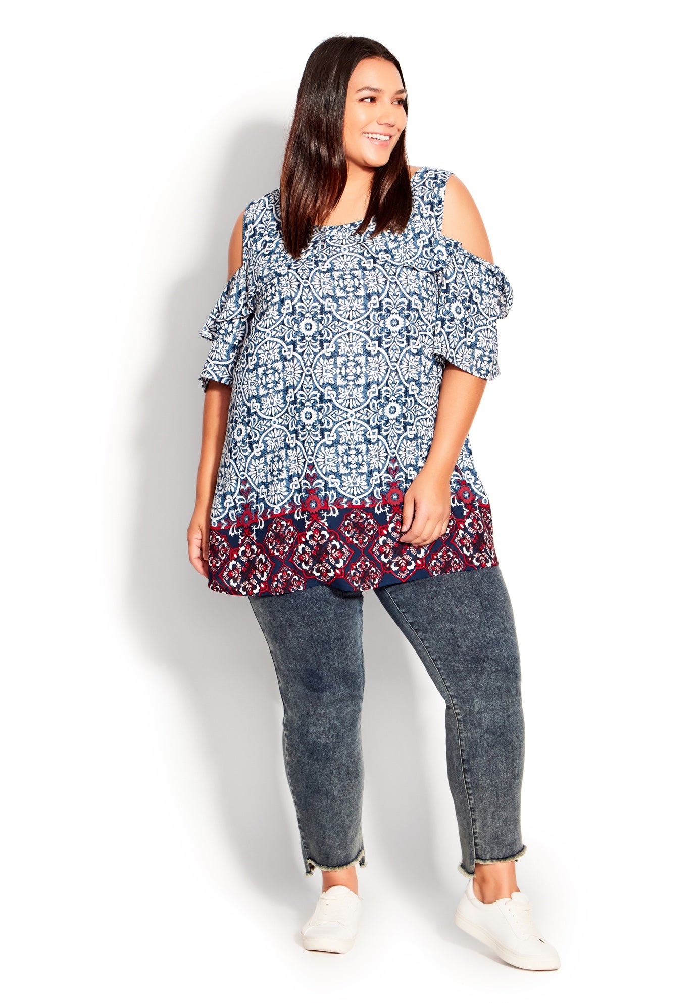 Cold Shoulder Frill Top image number 5