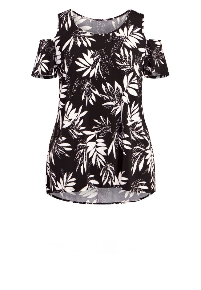 Claire Cold Shoulder Print Tunic image number 2