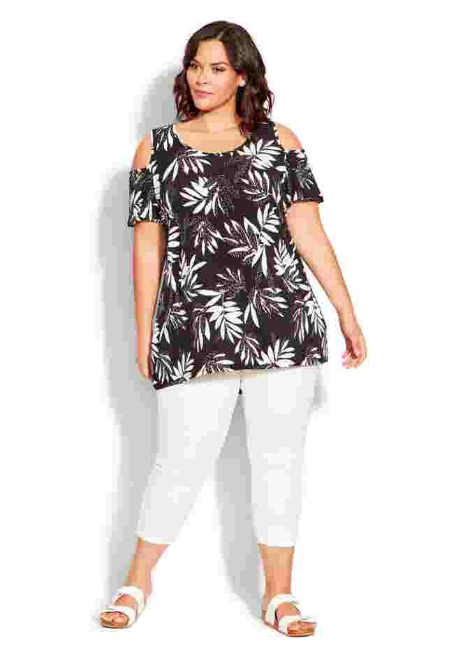 Claire Cold Shoulder Print Tunic image number 3