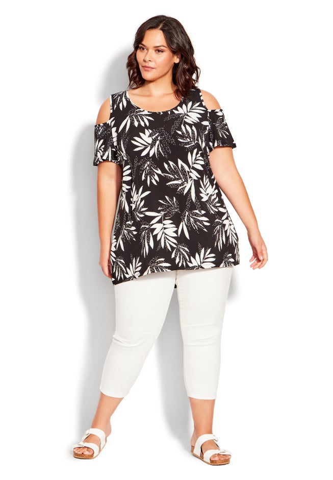 Claire Cold Shoulder Print Tunic image number 3