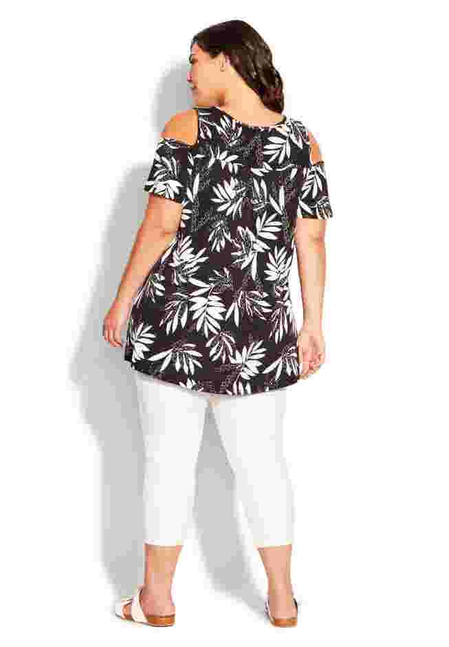Claire Cold Shoulder Print Tunic image number 4