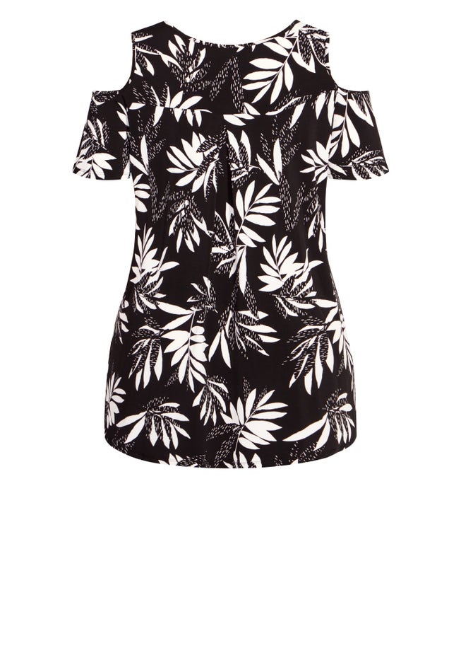 Claire Cold Shoulder Print Tunic image number 5