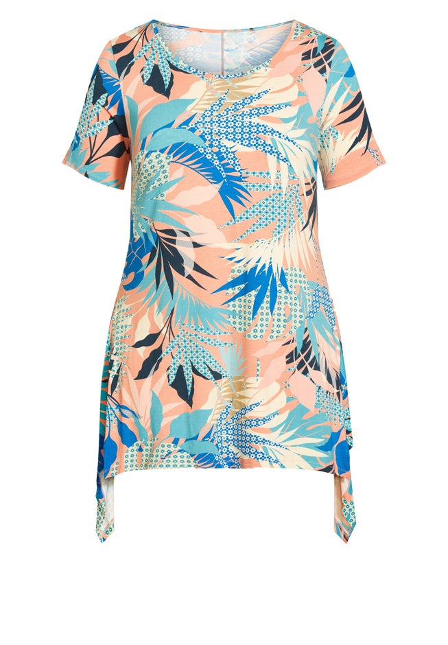 Ayla Mesh Sleeve Tunic image number null