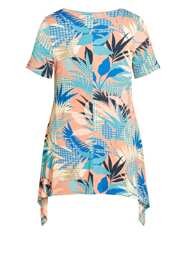 Ayla Mesh Sleeve Tunic image number null