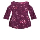 Cold Shoulder 3 Bar Print Top image number null