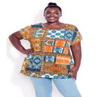 Phoebe Lattice Print Top image number null