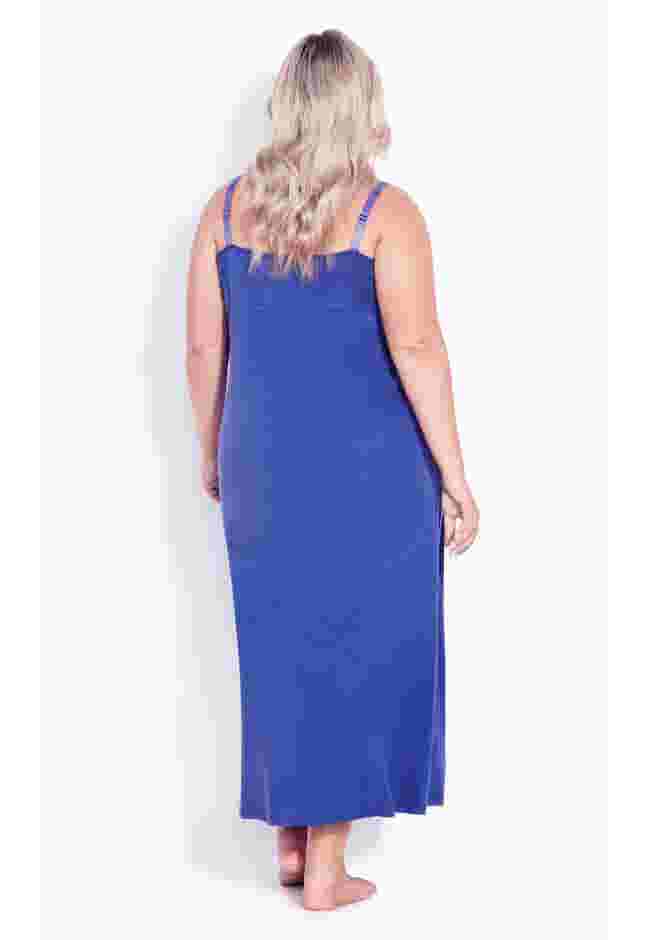 Lace Trim Maxi Sleep Dress image number 1