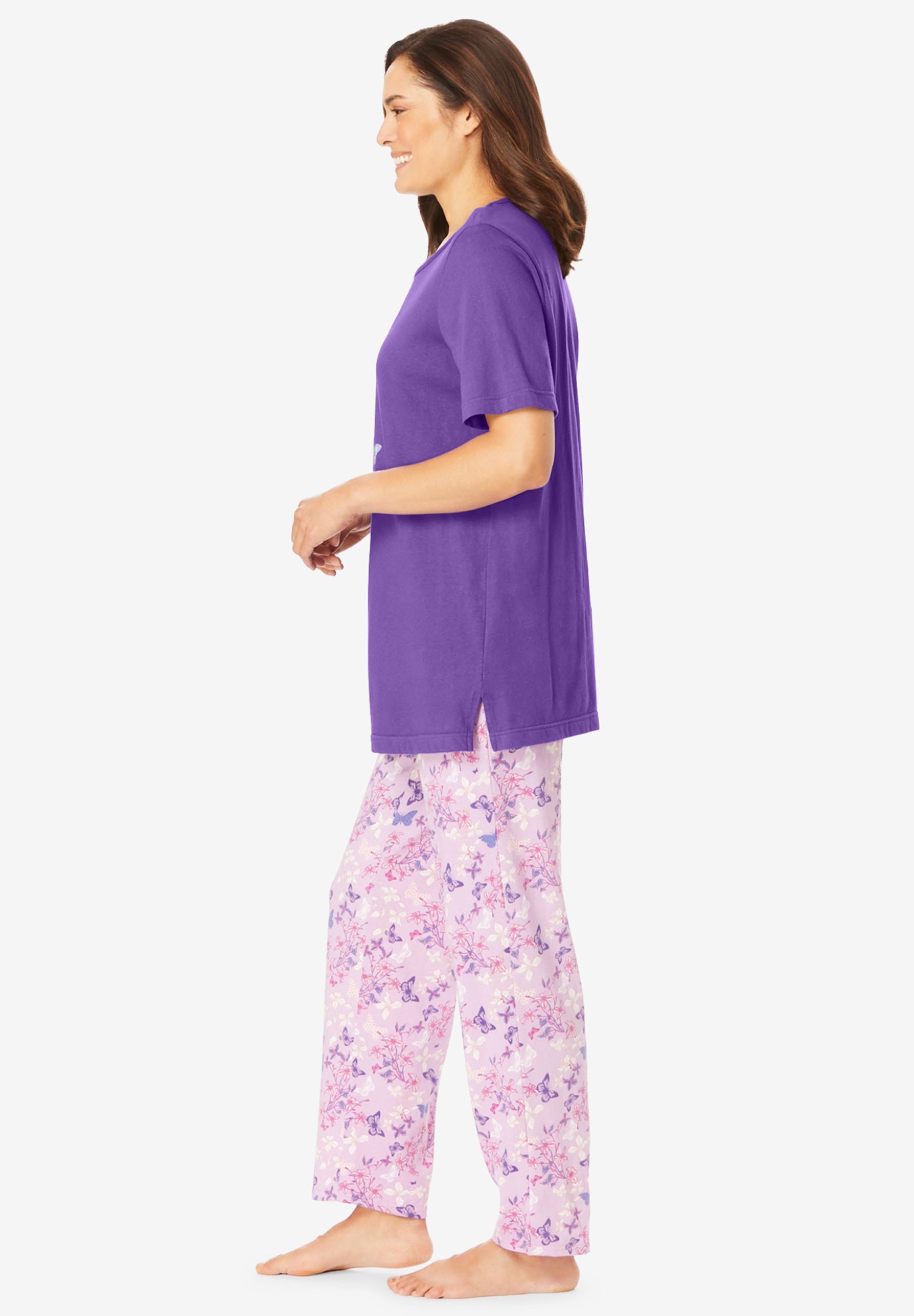 Graphic Tee Pure Cotton PJ Set image number 3