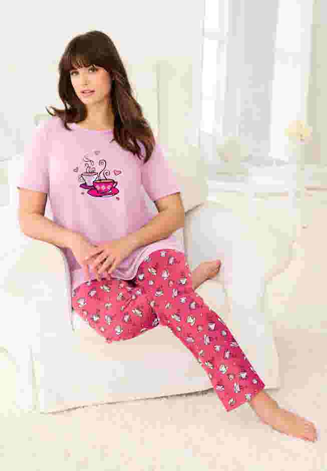 Graphic Tee PJ Set image number 5