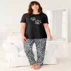 Graphic Tee PJ Set image number null