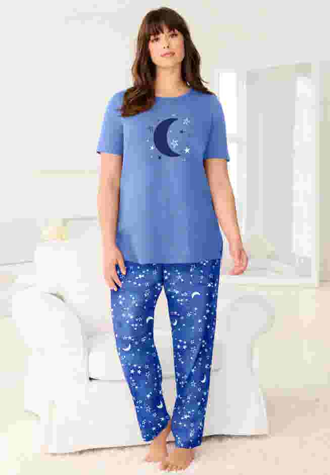 Graphic Tee PJ Set image number 0