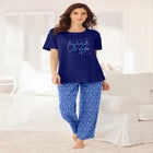 Graphic Tee Pure Cotton PJ Set image number null