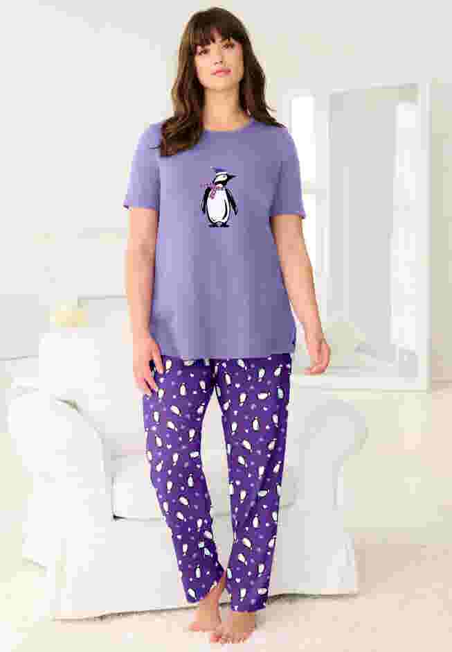 Graphic Tee PJ Set image number 0