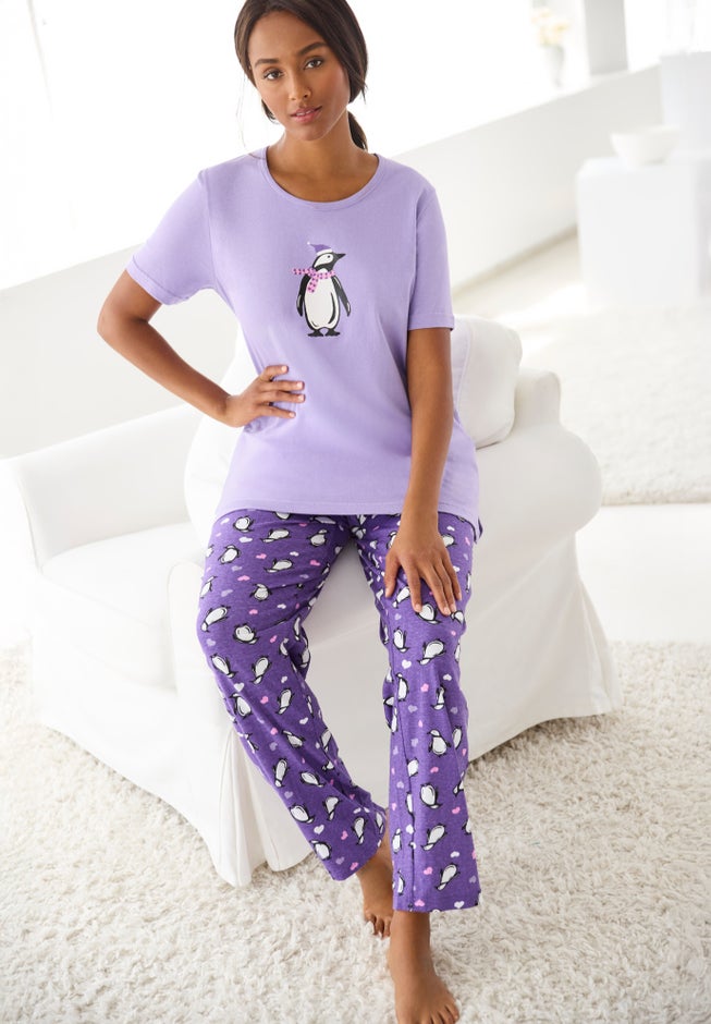 Graphic Tee PJ Set image number 3