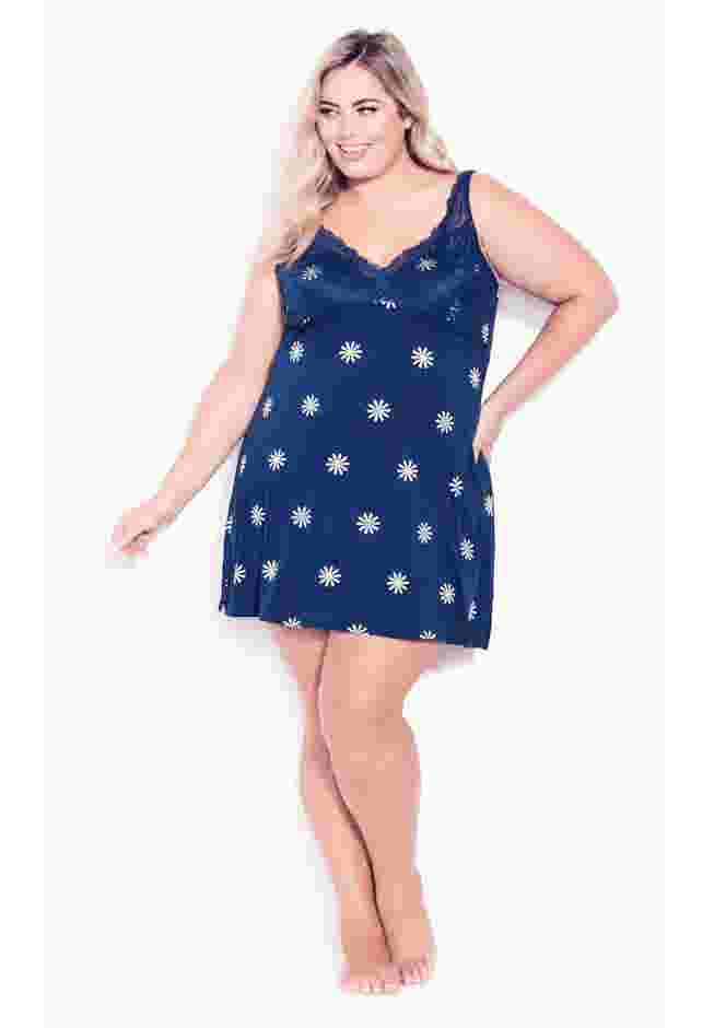 Lace Print Sleep Chemise image number 0