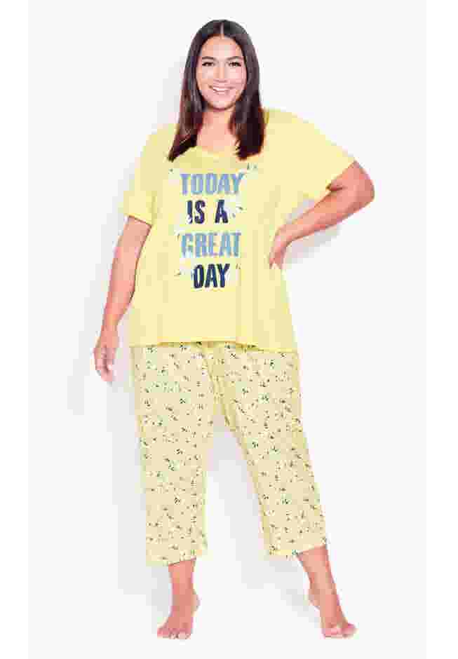 Short Sleeve Great Day Sleep Top image number 1