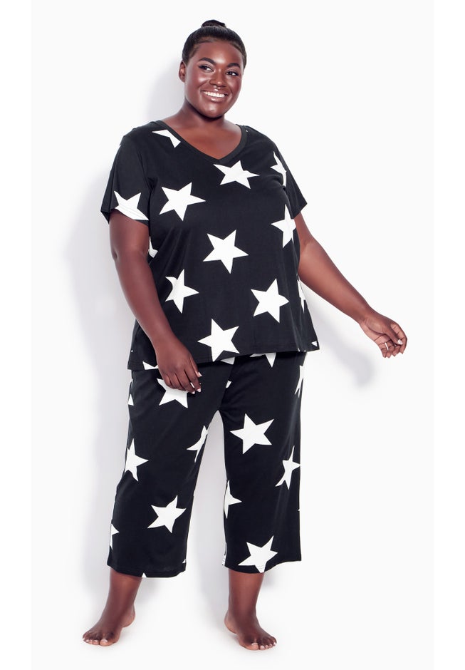 Stars Short Sleeve Sleep Top image number null
