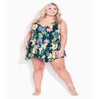 Sharkbite Print Swim Dress image number null