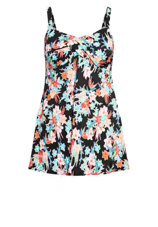 Twist Print Swim Dress image number 2